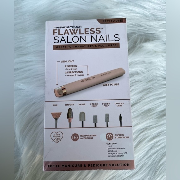 NWT Finishing Touch Flawless Salon Nails -- Cordless and Rechargeable - Picture 4 of 4